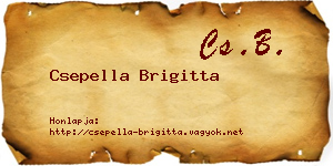 Csepella Brigitta névjegykártya
