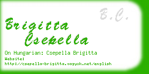 brigitta csepella business card